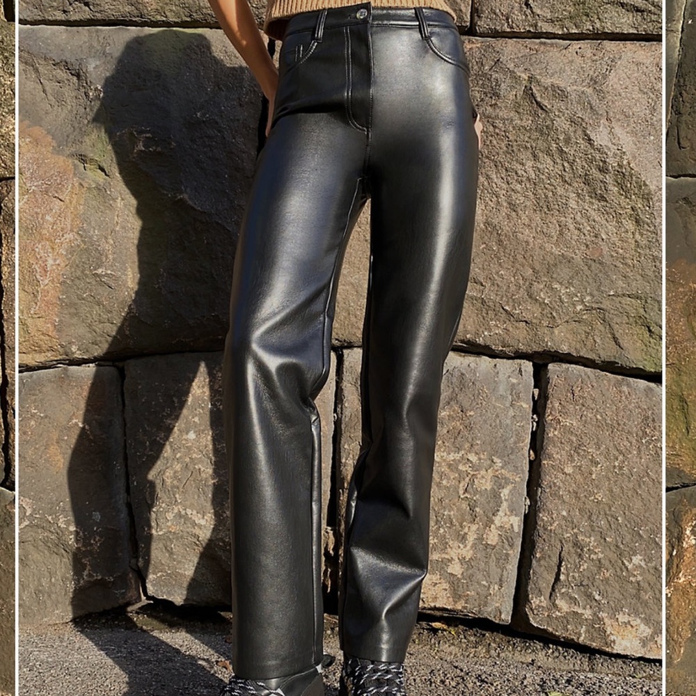 Aritzia Wilfred Melina Faux Leather Pants